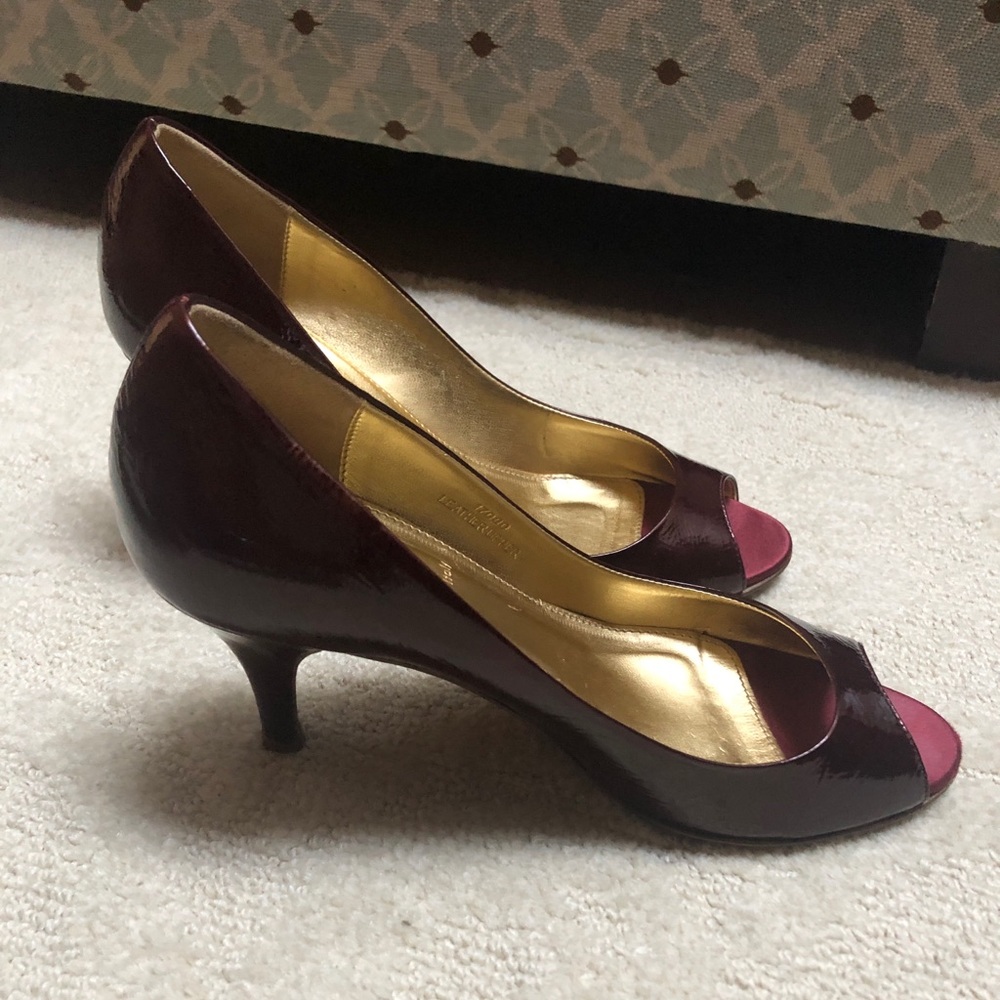 J.Crew open toe pumps